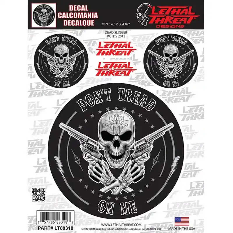 Petit Prix Autocollant / Sticker – LETHAL THREAT Dead Slinger 15 x 20cm