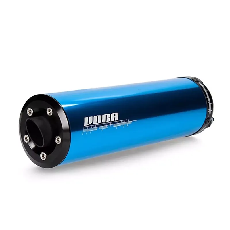 Silencieux de pot Mécaboîte – VOCA Racing Alu Bleu Usine Directe
