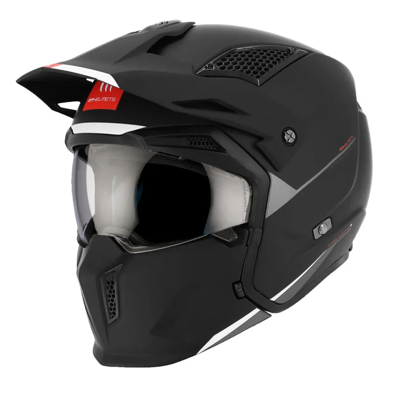Casque Modulable Transformable – MT Streetfighter SV Trial Noir Mat XS Promotion Saisonnière