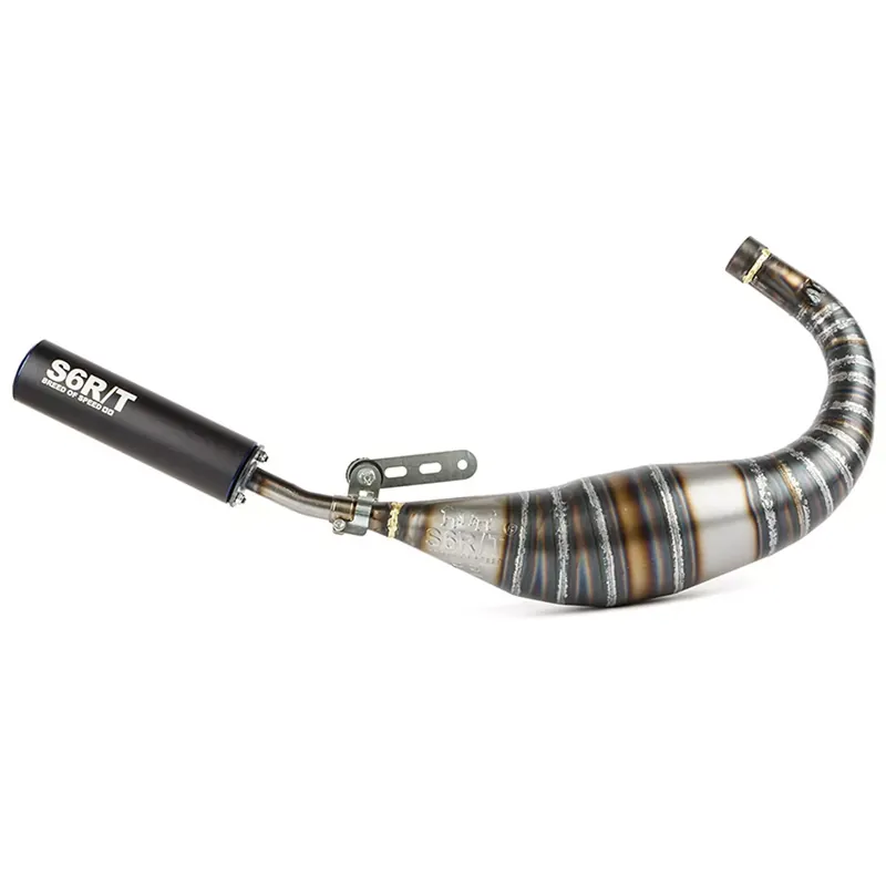 Seulement Aujourd&rsquo;hui Pot Passage Bas AM6 90 / 100cc – CNC Noir / Bleu Stage6 R/T