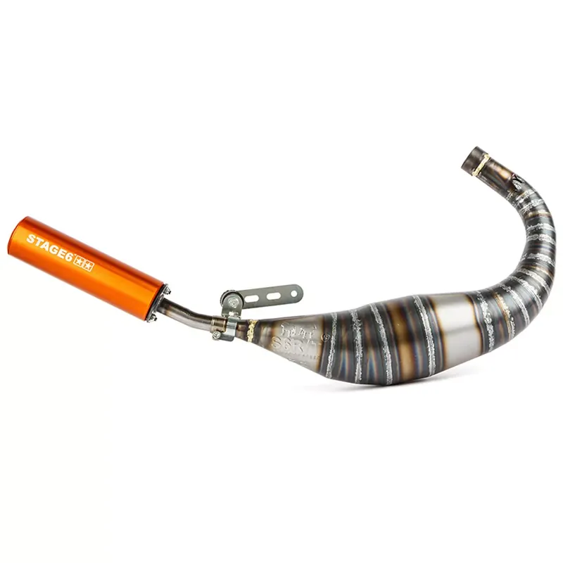 Offre Spéciale Pot Passage Bas AM6 90 / 100cc – CNC Orange Stage6 R/T
