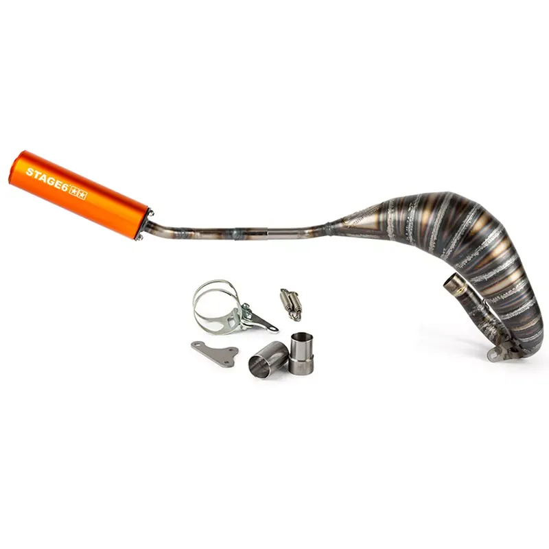 Pot Passage Haut Droit Beta RR 80 / 90cc – CNC Orange Stage6 Seulement Aujourd&rsquo;hui