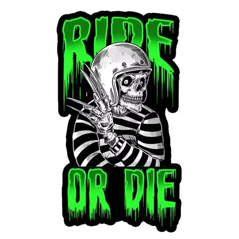 Autocollant / Sticker - LETHAL THREAT Mini Ride Or Die 6 x 8cm Seulement Aujourd'hui