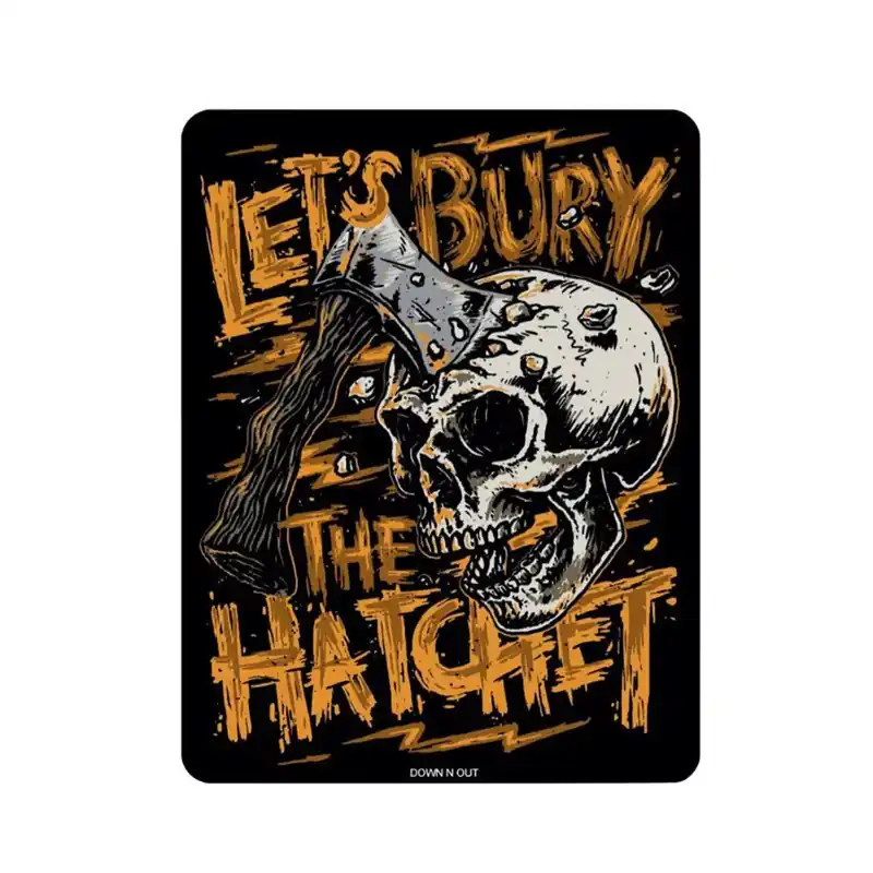 Usine Directe Autocollant / Sticker – LETHAL THREAT Mini Bury The Hatchet 6 x 8cm