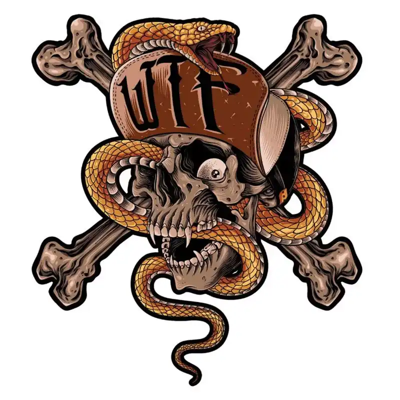 Vente Directe Autocollant / Sticker – LETHAL THREAT Mini Beer Reaper 6 x 8cm