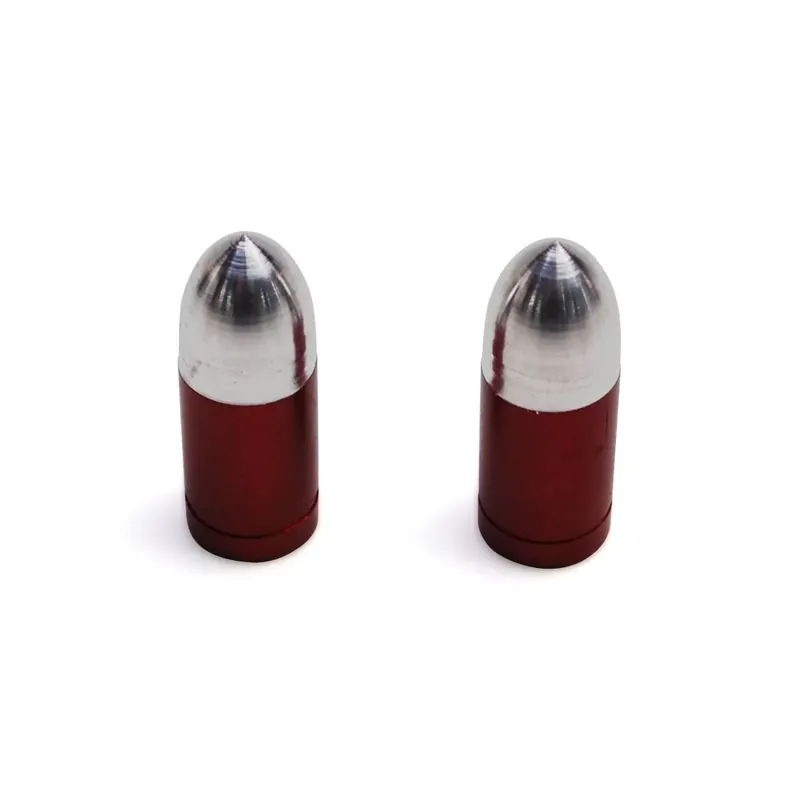 Solde Bouchon de Valve Obus – Chromé / Rouge