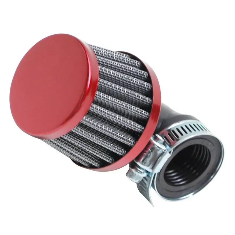 Filtre à air PHVA / PHBN – Replay KN Small FC 28 / 35mm coudé 90 degrés Rouge / Chromé Top Vente