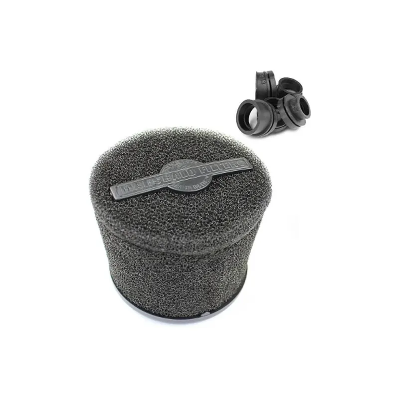 Filtre à air CP / PWK – Marchald Power Filter 46mm à 62mm droit / coudé 25 degrés L 95mm Noir Petit Prix