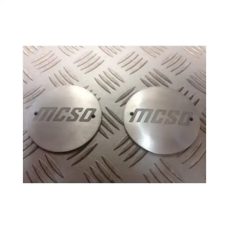 PAIRE EMBLEMES NEUF MCSO EN ALU Promotion