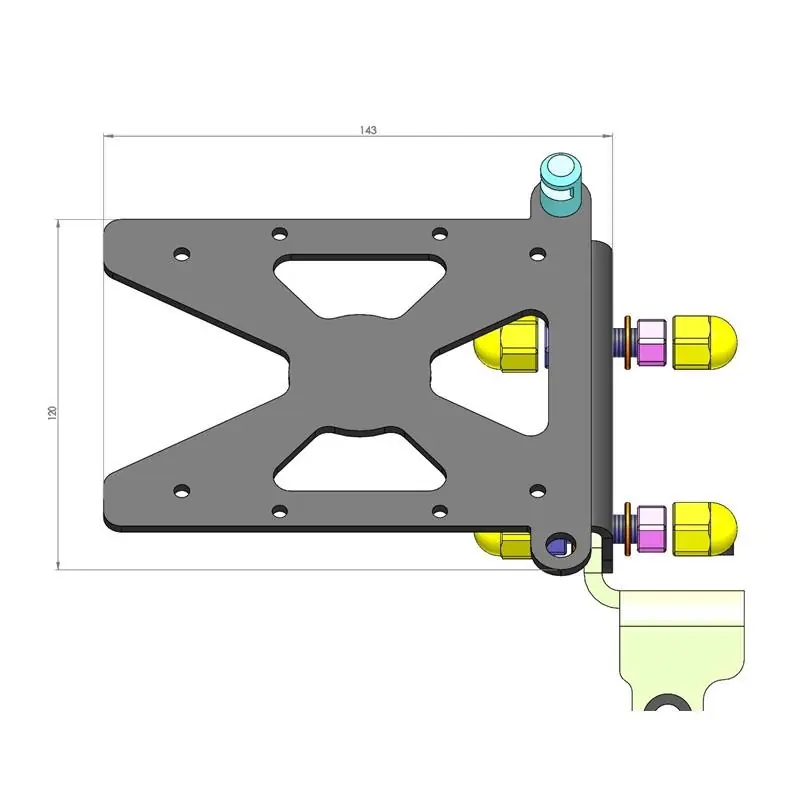 SUPPORT DE PLAQUE LATERAL HARLEY-DAVIDSON SOFTAIL FXDR 114 Authentique