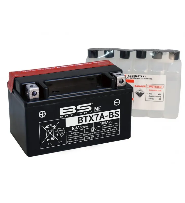 BATTERIE BS BTX7A-BS SANS ENTRETIENT Certifié