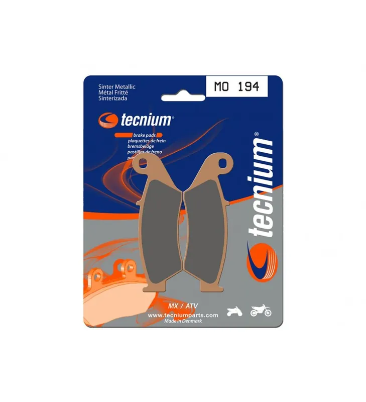 Promotion Saisonnière Plaquettes de frein TECNIUM MX/Quad métal fritté MO194