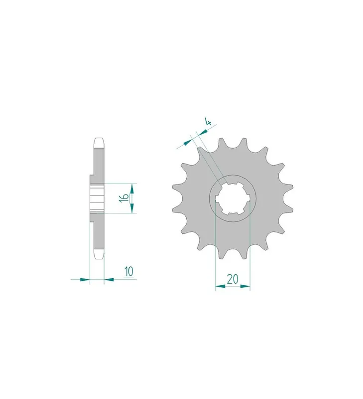 PIGNON AFAM 14 DENTS ACIER TYPE 22205 PA Prix Bas