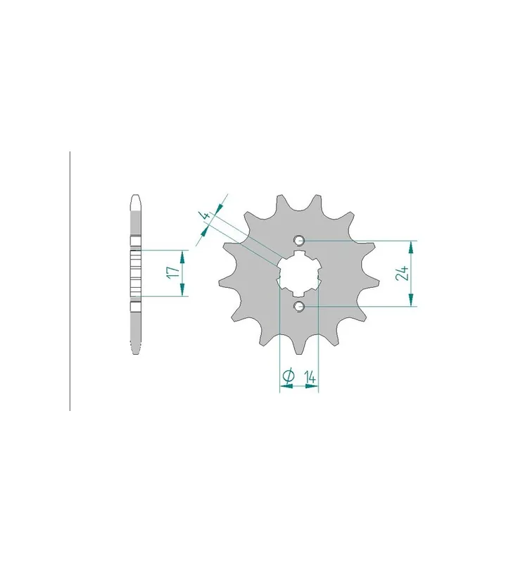 PIGNON AFAM ACIER AM6 11 DENTS 49102-11 Soldes