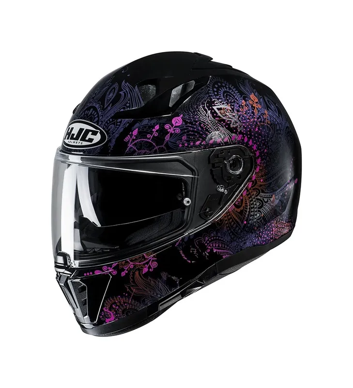 CASQUE HJC MODEL I70 VAROK NOIR ROSE TAILLE XS Prix Bas