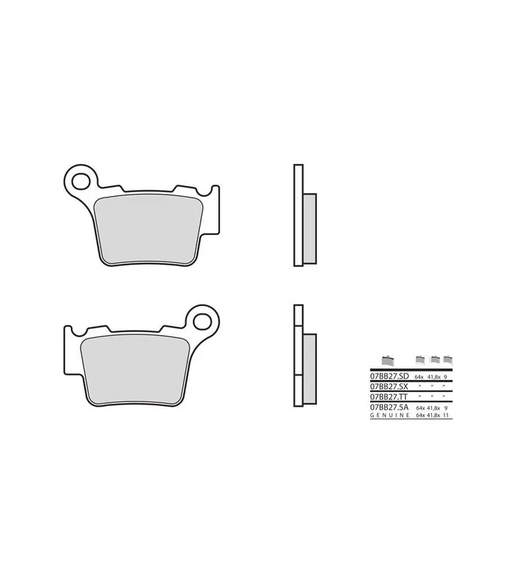 Meilleur Choix PLAQUETTES DE FREIN BREMBO 07BB27TT CARB