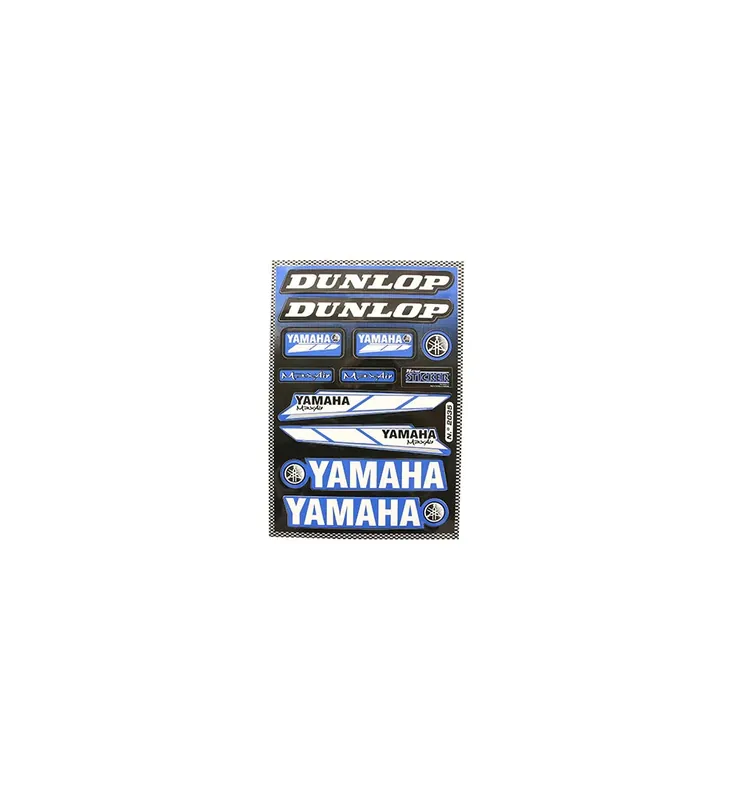 Expédié Aujourd'hui PLANCHE AUTOCOLLANT RACING DUNLOP YAMAHA 330X220MM