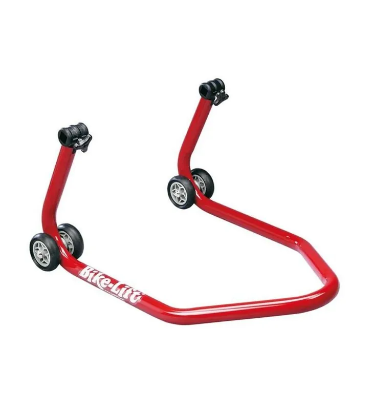 BEQUILLE ARRIERE UNIVERSELLE BIKE LIFT ROUGE EN L Super Prix
