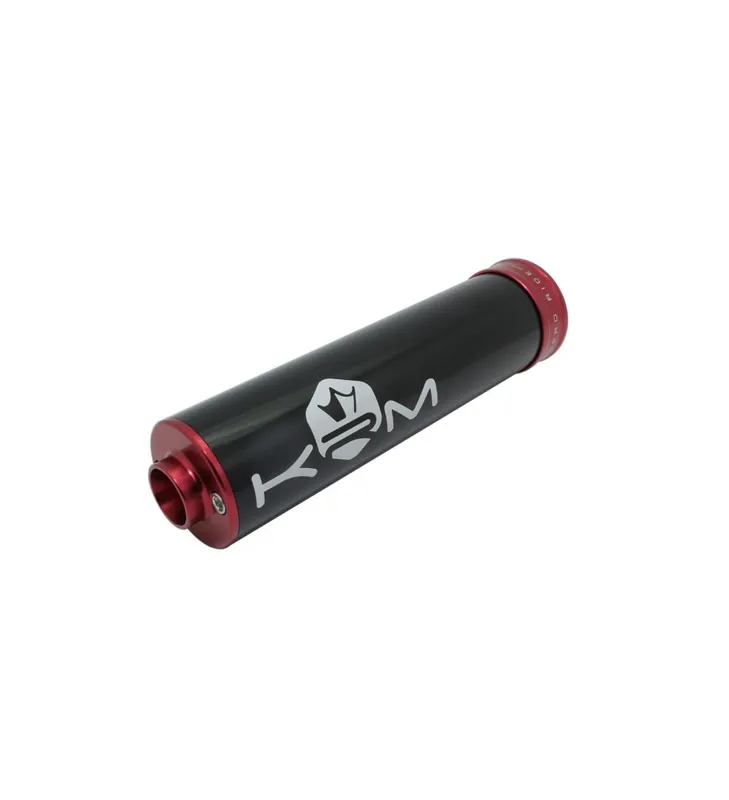 SILENCIEUX KRM 50-70CC ALU NOIR / ROUGE Satisfait Ou Remboursé
