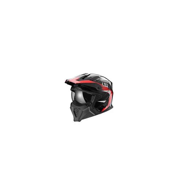 CASQUE LS2 OF606 DRIFTER TRIALITY RED-06 S Acheter En Ligne