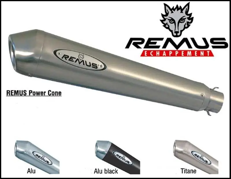Acheter En Ligne 2 silencieux Remus Powercone alu + cat pour MT03 ( RM02 )