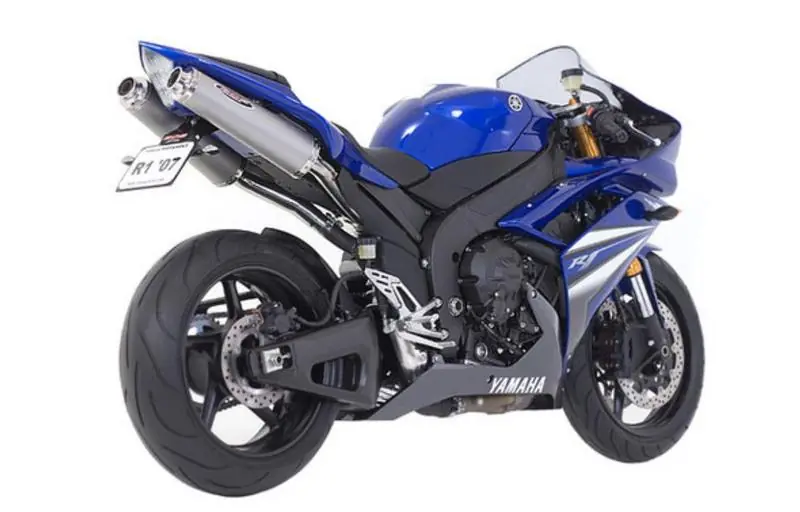 Bos 2 silencieux coniques titane pour YZF R1 2007/2008 Prix Bas