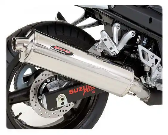 Promotion Saisonnière Bos Silencieux Ovale 120mm inox poli pour Suzuki GSX650F 2007-…