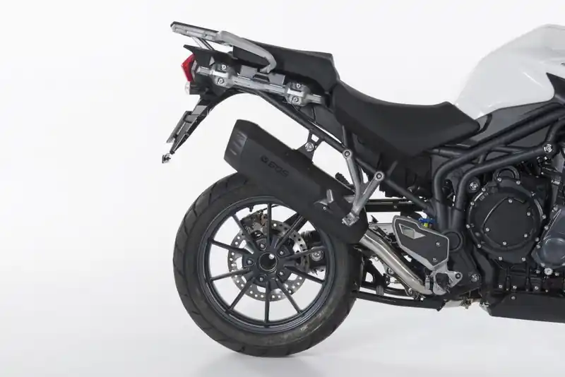 Bos silencieux DESERTFOX inox noir pour Triumph Tiger Explorer 1200 Offre Exclusive