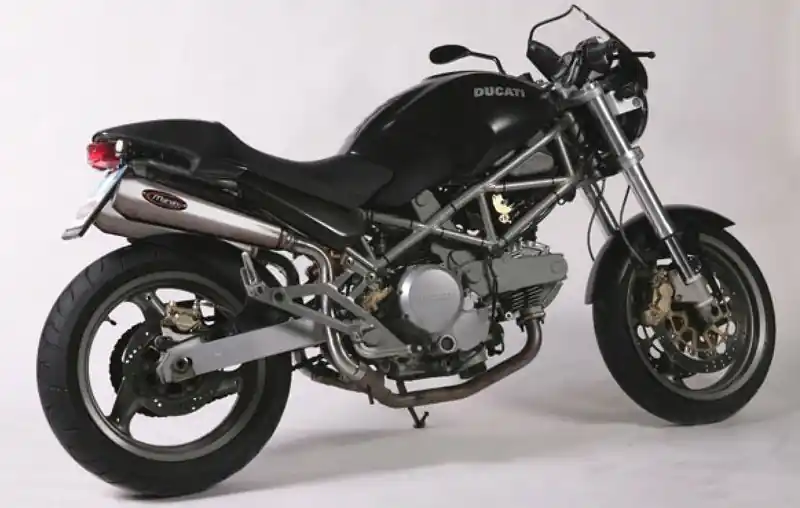 Remise Marving 2 silencieux coniques inox style haut pour Ducati Monster 800