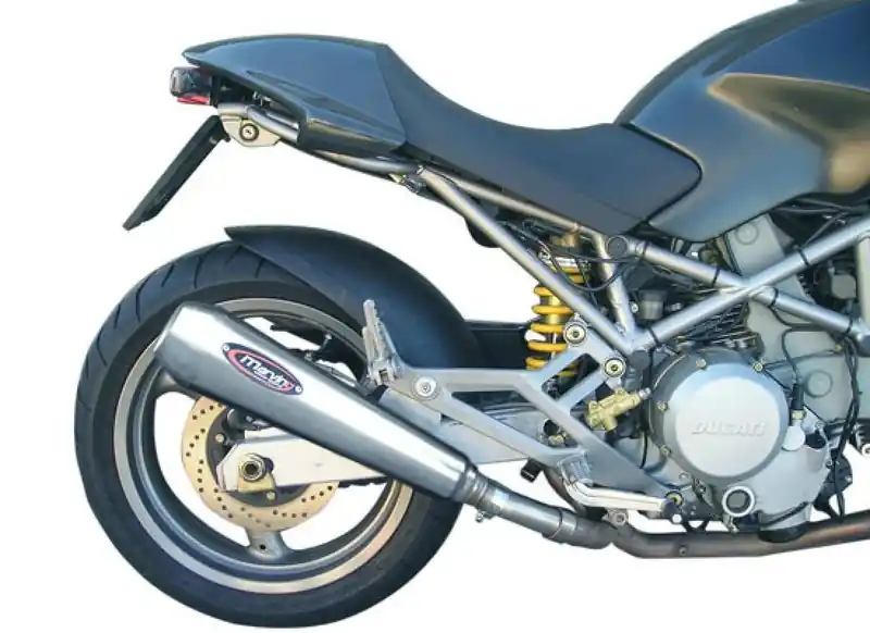 Marving 2 silencieux coniques style inox bas pour Ducati Monster S4 Meilleur Prix