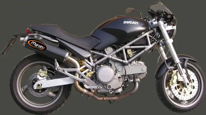 Marving 2 silencieux Superline ovale carbone pour Ducati Monster S4 Must-Have