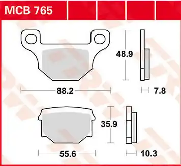 Paire de plaquettes AR LUCAS pour Aprilia RX 125 LC 2T 2008-2013 Solde