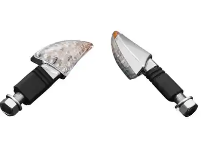 Clignotants Shark tige longue noirs Authentique