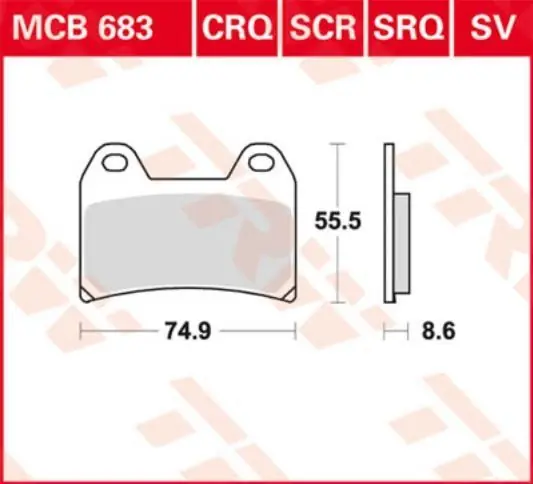 Expédition Rapide Plaquettes AV pour Yamaha XJR1200 4PU 1994-1998 étriers Brembo