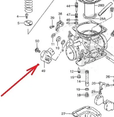 Seulement Aujourd&rsquo;hui Capteur de position des gaz pour Suzuki GN125 pièce d'origine