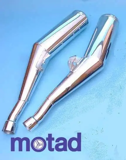 Motad 2 Silencieux chromés pour XJR 1200 4PU 95/98 Vente Directe