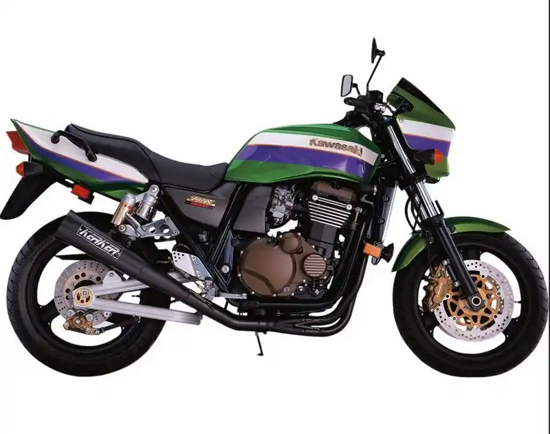 KerKer, ligne échappement 4 en 1 noire Kawasaki ZRX 1100 1997-2001 Paiement Sécurisé