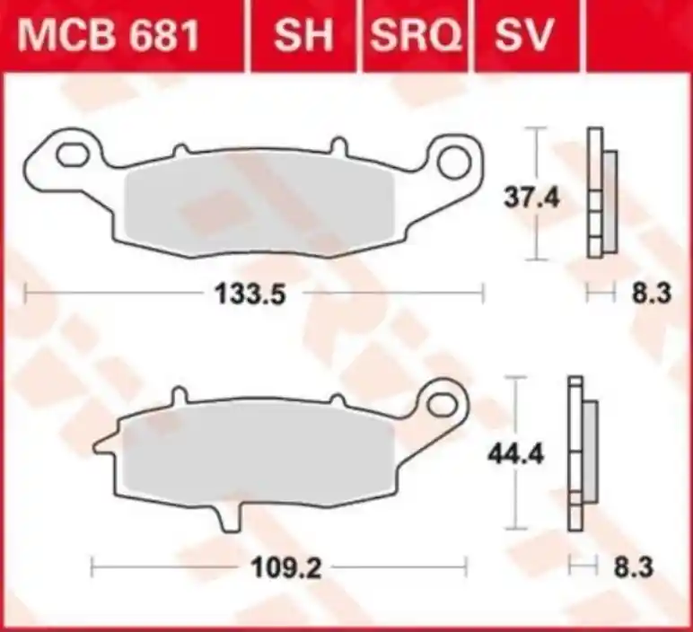 Plaquettes AR pour Kawasaki VN 1700 Vulcan Voyager 2009-2013 Jusqu&rsquo;à Épuisement Des Stocks