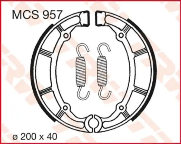 Paire de machoires arrières LUCAS pour Yamaha XJ650 Turbo 1982-84 Dernière Chance
