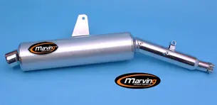 Promotion Saisonnière Marving Silencieux chrome / alu pour Honda Transalp 600