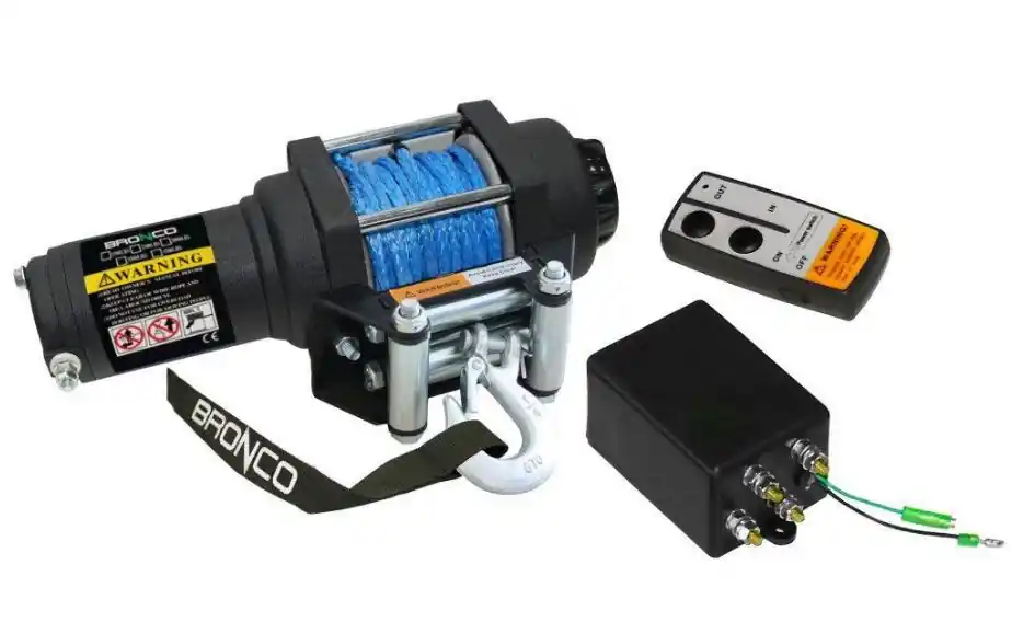 Treuil 3500 Câble Synthétique 10m Capacité 1588kg Avec Commande à Distance Paiement Sécurisé