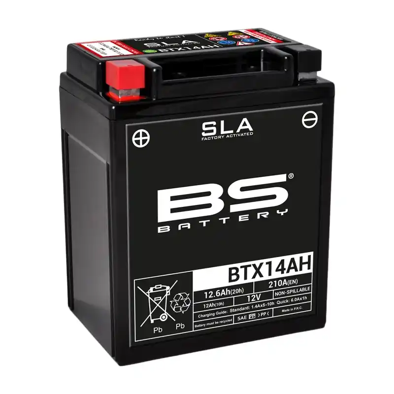 Quantité Limitée Batterie BS BATTERY BTX14AH SLA sans entretien activée usine 350 Bruin Yamaha