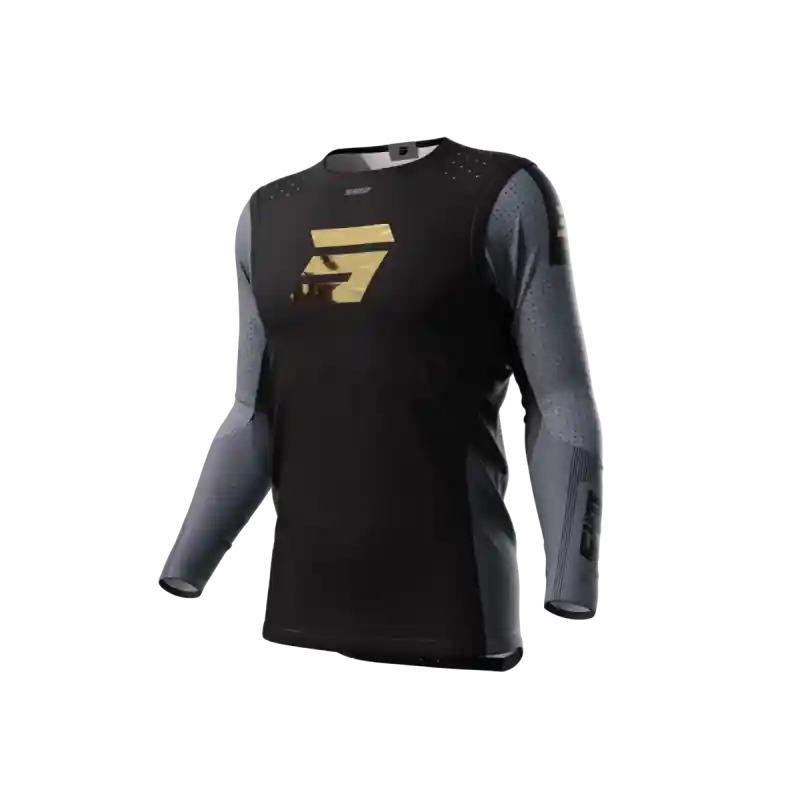 Usine Directe Maillot SHOT 2024 Aerolite Honor Noir Or XS – UK 38