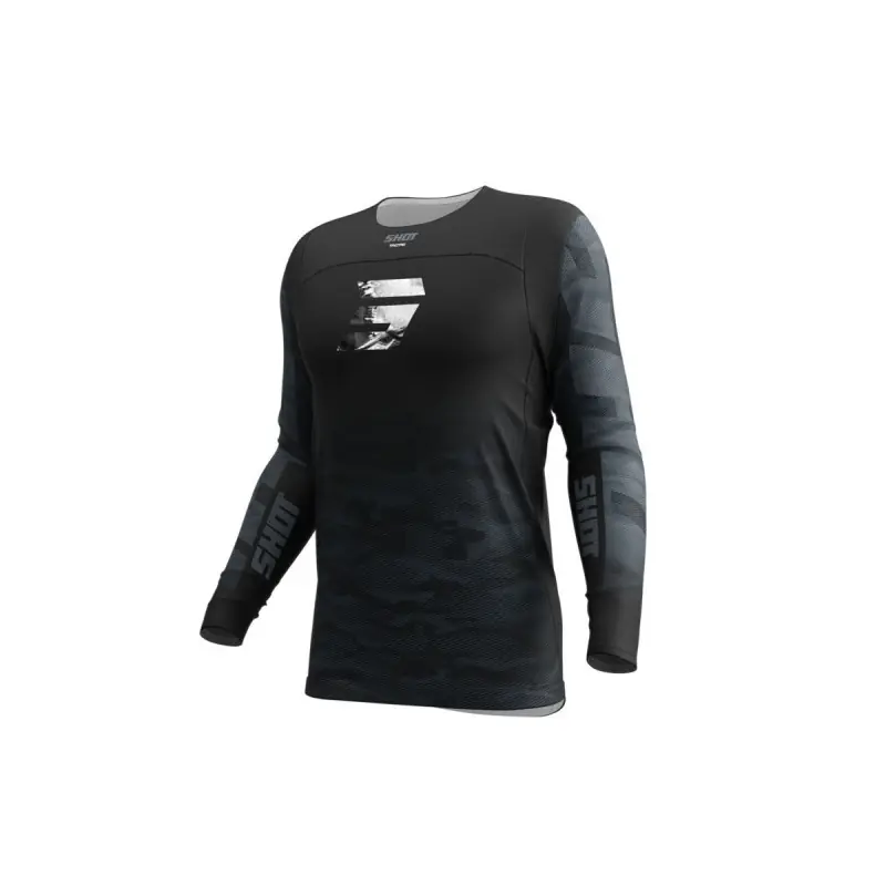 Maillot SHOT 2025 Contact Tactic Noir Gris XS – UK 38 Certifié
