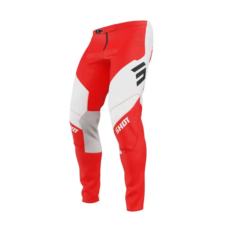 Pantalon SHOT 2024 Contact Iron Rouge 28 – 36 – XS Seulement Aujourd&rsquo;hui