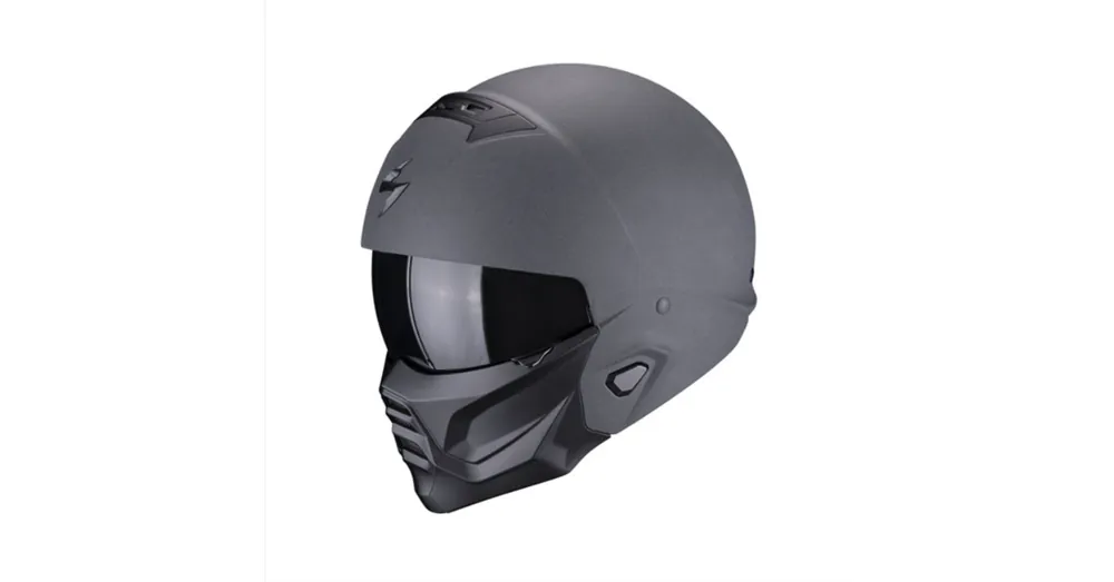 Casque Exo-Combat II Graphite Gris Foncé- SCORPION XS Solde