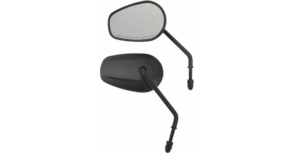 Prix Choc Rétroviseurs Teardrop Style Origine Tige Longue Noir