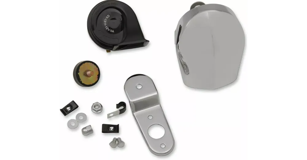 Achat Immédiat Kit Klaxon Électrique + Cache Chromé Dyna Softail Sportster XL Touring