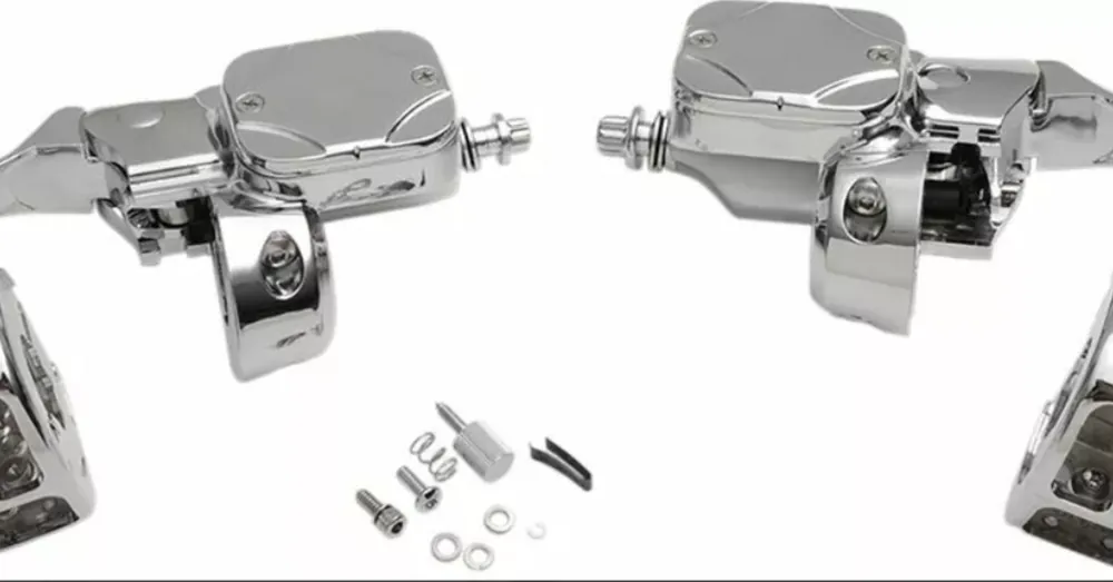 Remise Kit Commandes de Guidon 11/16&Prime; Chromé Dyna Softail Sportster Touring