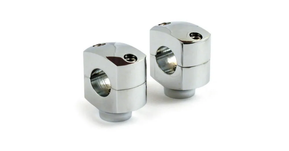 Retour Gratuit Risers Court 1-1/4&Prime; Domed Chromé